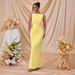 Elegant High-Slit Bodycon Dress For Women - Sleeveless, Stretchy Polyester Blend, Summer Casual & Party Wear (XS/S/M/L)_ecoleips.com