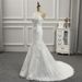 European and American wedding dress 2025 new style tube top slim fishtail trailing sweet lace French bride going out light wedding dress female_ecoleips.com