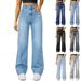 New Jeans Loose Straight Cross-Border European And American Women's Factory Direct Sale_ecoleips.com