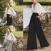 Women's Clothing Bat Sleeve Dress Deep V High Waist Color Matching Jumpsuit_ecoleips.com