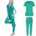 Women's Clothing Beauty Pet Dentist Short Sleeved Hand Scrubs Work Clothes Medical Nursing Clothes Hand Washing Clothes Split Suit_ecoleips.com