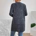 Women's Solid Color Knitted Cardigan Long Sleeved Casual Fashion Autumn Winter Pocket Ribbed European American Style_ecoleips.com