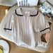 Women's Clothing Design Short Sleeved Western Style Tops T Shirts Small Korean Sweaters For Women_ecoleips.com