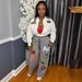 Women's Clothing Fleece Lined Zip Up Sweatshirt Casual Sports Embroidered Baseball Jacket Polyester Coat_ecoleips.com