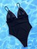 Women's sexy swimsuit bikini one-pieces with black_ecoleips.com