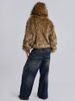 Trendy Faux Fur Coat With Metal Zipper & Hood, Oversized Streetwear Jacket For Women, Winter Fashion Outerwear (Black/Beige)_ecoleips.com