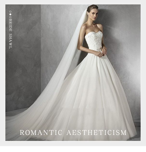 Women's Clothing Veil bride new style wedding single layer lace veil wedding dress long accessories clothing accessories long_ecoleips.com