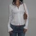 Aria Basics Aria Basics Fashionable Simple Commuter-style Slim-fit Turn-down Collar Button-up Basic Solid Color Woven Long-sleeve Shirt Top For_ecoleips.com