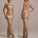 Women's Floral Sequin Bodycon Dress - Strapless Party Mini Dress, High Waist, Lightweight Polyester (Summer Fashion)_ecoleips.com