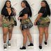 Women's Clothing Women's Fashion Camouflage Irregular Skirt Pants Single Link For Formal & Casual For Women_ecoleips.com