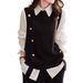 Women's Clothing Women's Casual Knitted Vest Top Sweater Stylish Knitwear For Ladies Long Sleeve For Formal & Casual For Women_ecoleips.com