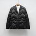 New Down Jacket 90 Down Casual Autumn And Winter Simple National Style Solid Color V-neck Loose Coat_ecoleips.com