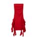 2024 Spring/Summer European And American Fashion Trend Women's New One Shoulder Bra Wrap Hip Slim Fit Irregular Dress_ecoleips.com