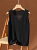 K Loose Flesh Blocking Base, Slimming Sleeveless Knitted New Top, Camisole Vest, Versatile V-neck_ecoleips.com