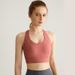 Women's Clothing High Strength Shock Proof Bra Nude Sports Underwear Women's Running Fitness Yoga Clothes One Piece Cup Large Size_ecoleips.com