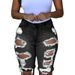 Women's Clothing Fashion High Waist Ripped Denim Shorts For Women_ecoleips.com
