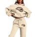Women's Hip Hop Street Style Hoodie And Sweatpants Set Casual Loose Fit Leopard/Lip Print Warm Autumn Winter Clothing 2pcs_ecoleips.com