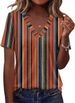 AKEWEI Womens Tops Short Sleeve Shirts For Women V Neck Business Casual Tunic Spring Fashion Clothes 2026_ecoleips.com
