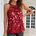 Women's Clothing New Women's Suspender Sequin Vest Sleeveless Shiny Top_ecoleips.com