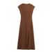 Women's Pleated Dress Elegant And Mature Style New Arrival Autumn_ecoleips.com