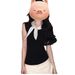Black Miu Sleeveless Vest Top For Women's Summer Slim-fitting, Meat-covering And Thin T-shirt 2025 Summer Looks Great To Wear_ecoleips.com