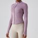 Women's Clothing Autumn And Winter Nude Yoga Clothes Long Sleeves Women Zipper Sports Slim Yoga Jacket Fitness Clothes Tops_ecoleips.com