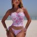 Women's Clothing Fashion Sexy New Printed Split Swimsuit Women's Bikini Swimwear_ecoleips.com