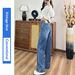 Jiawei 2025 Autumn/Winter Non-Stretch Wide-Leg For Women, Vintage Washed Jeans, New Jeans_ecoleips.com
