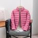 Women's Lightweight Padded Jacket Winter Coat Fashion Hooded Stand Collar Short Puffer Jacket Plus Size Casual Outerwear_ecoleips.com