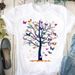 European And American Cross-border Foreign Trade Women's Floral Letter Print Round-neck Short-sleeve T-shirt Top_ecoleips.com