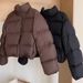 Off-Season Version Kendall Jenner Style Short High-Waisted Thickened Down Jacket For Petite Women, European And American_ecoleips.com