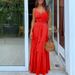 2026 Summer New European And American Women's Fashion Unique Button V-neck Spliced Strap Dress_ecoleips.com