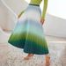 Women's High-Waisted Gradient Pleated Skirt Slimming_ecoleips.com