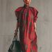 Women's Elegant French Style Dress Solid Color Textured Long Sleeve Spring Autumn_ecoleips.com
