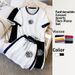 Women's Clothing Women's Solid Color Short Sleeve Top And Sweatpants Set Spring Autumn Style Two-Piece Casual Sports Outfit_ecoleips.com