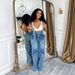 Loose High-waisted Denim Overalls, Women's Fashion Casual Wide-leg Jumpsuit_ecoleips.com
