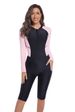 Women's Quick Drying One Piece Surf Suit Long Sleeve Zipper Design Sun Protection Jellyfish Style for Diving And Swimming_ecoleips.com