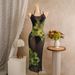 Women's Clothing Style Three Piece Swimsuit Printed Long Dress Swimwear For Beach Vacation Women's Bikini Quick-Dry Polyester, Modest Coverage_ecoleips.com