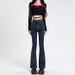 Women's Clothing Plush Jeans Autumn And Winter Flared Jeans Autumn And Winter High Waist High Elastic Plush Flared Horseshoe Pants_ecoleips.com