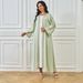 Women's Clothing Sparkling Hot Diamond New Products Waist White Inner Robe Dress_ecoleips.com