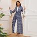Women's Clothing Autumn And Winter New Trumpet Sleeve Elegant Long Dress Embroidered Robe Cardigan Two Piece Set_ecoleips.com
