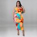 Women's Clothing Plus Size Floral Print Slip Dress Sleeveless Backless Maxi Dress For Women_ecoleips.com