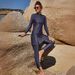 Women's Clothing Arab Swimsuit Two Piece Conservative Beach Surfing Sun Protection Swimsuit Solid Color Long Sleeves_ecoleips.com