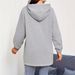 Women's Casual Long Sleeved Hoodie Half Zip Loose Fitting Polyester Sweatshirt For Outdoor Autumn Winter Regular Size_ecoleips.com