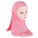 Women's Clothing Muslim Accessories Delicate Floral Embroidered Headscarf For Girls - Soft Cotton Hijab For 3-7 Year Olds, Comfortable Muslim Scarf_ecoleips.com
