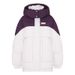 New 90 White Duck Down Winter New Loose Contrasting Color Thickened Coat Color Matching Down Jacket Women_ecoleips.com