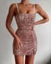 Sexy Suspender Bodycon Short Sequin Dress Party Evening Nightclub Dinner Cocktail Gown Glitter Sequined Formal Dress For Women_ecoleips.com