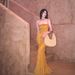 Exquisite Vietnamese Handmade Three-Dimensional Petal Camisole Autumn New Style Temperament Fish Bone Waist_ecoleips.com