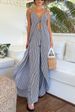 Women's Clothing New Fashion Sleeveless Striped Suspender Top With Striped Trousers Two Piece Suit_ecoleips.com