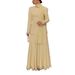 Elegant Long Sleeve Midi Dress – Vintage-Inspired Cotton-Blend A-Line With Puff Sleeves & High Waist (Spring Palette For Brunch To Garden Party)_ecoleips.com
